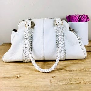 Elliott Lucca Classic White Leather Purse